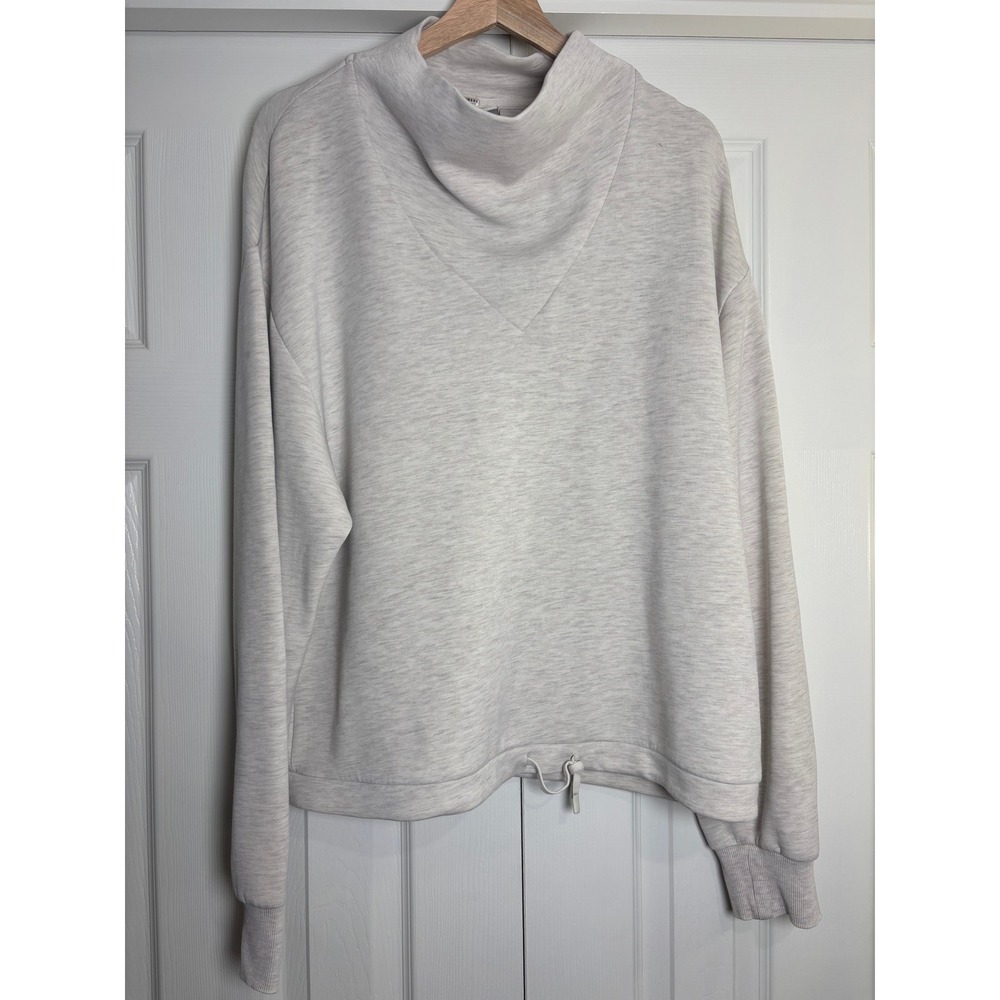 Varley Betsy Sweat Funnel Neck Pullover Oatmeal Marl VAR00979 Large